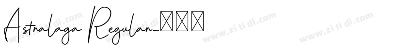 Astralaga Regular字体转换